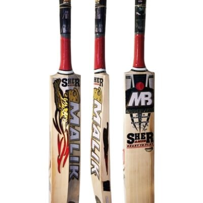 MB MALIK Sher Amin English Willow Bat  Short Handle