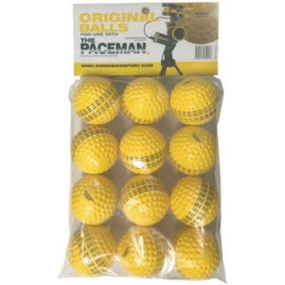 Paceman Light Bowling Machine Ball Pack of 12