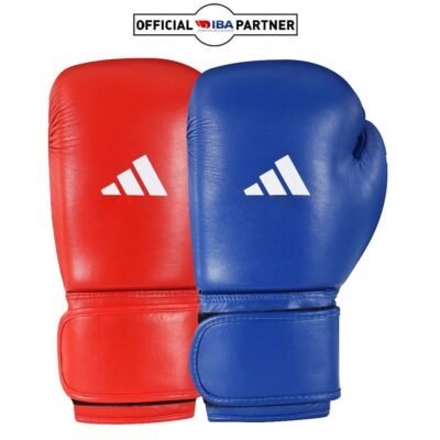 Adidas IBA (WAS AIBA) Licensed Boxing Gloves – 10 + 12oz  Red or Blue