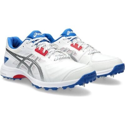 Asics  Gel Gully 7 White Silver Blue Cricket shoes full spike 2025 ( only size 7 )