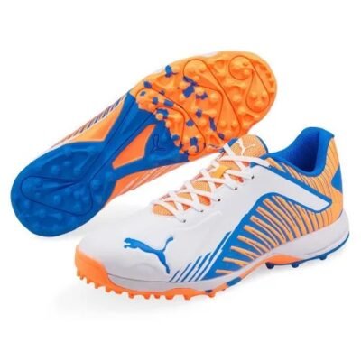 Puma 22 FH Rubber Cricket Shoes 2022 White / Bluemazing /Neon