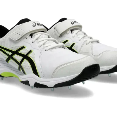2025 Asics Unisex Speed Menace FF White Black Bowling Cricket Shoes